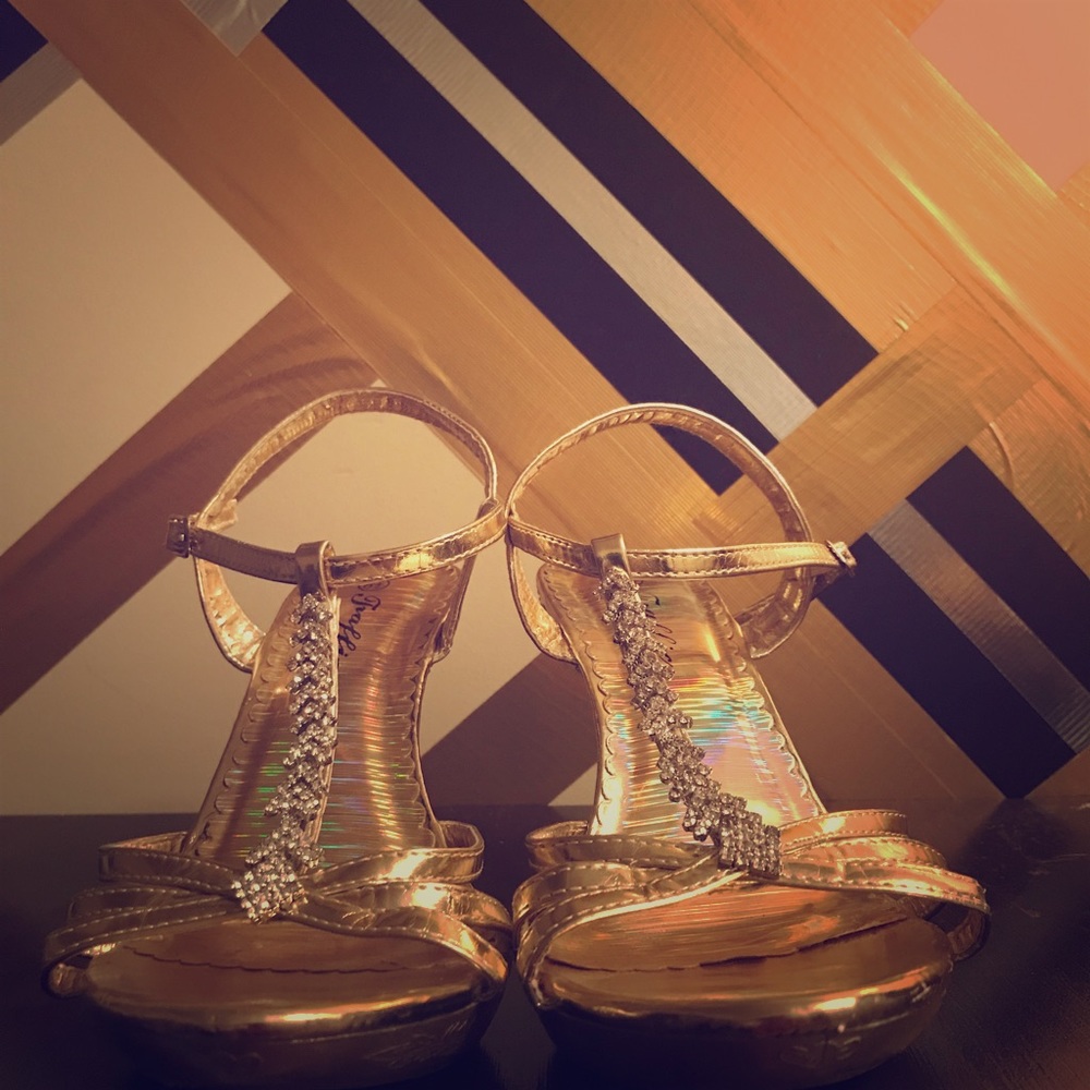 Gold heels